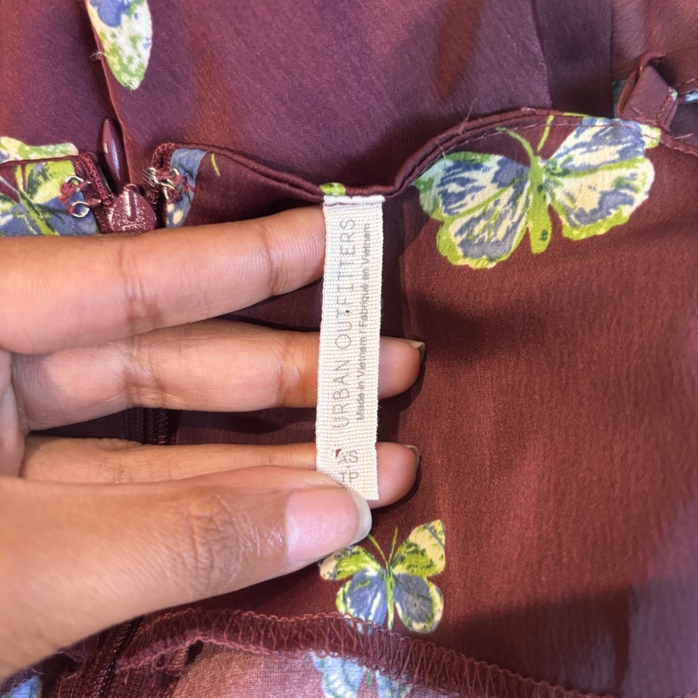 Urban Outfitters Mallory Butterfly Mini Slip Dress - Picture 9 of 11